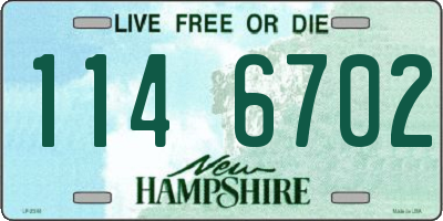 NH license plate 1146702