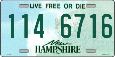 NH license plate 1146716