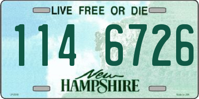 NH license plate 1146726