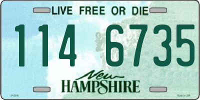 NH license plate 1146735