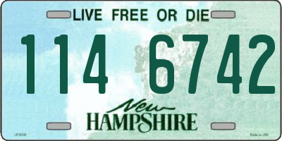NH license plate 1146742