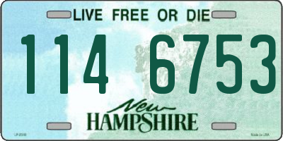 NH license plate 1146753