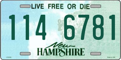 NH license plate 1146781