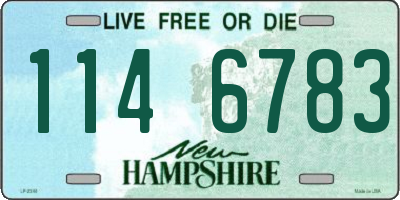 NH license plate 1146783
