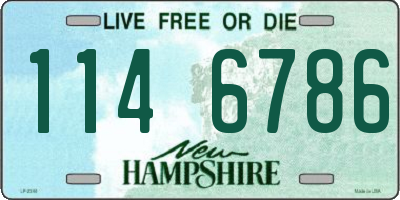 NH license plate 1146786