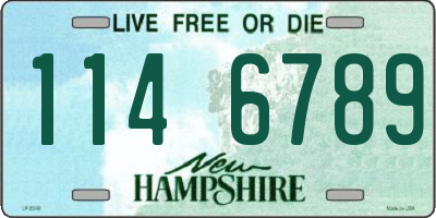 NH license plate 1146789
