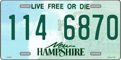 NH license plate 1146870