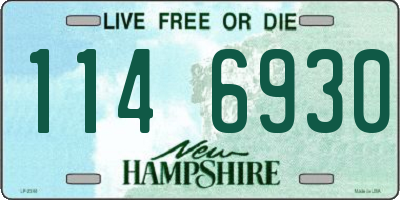 NH license plate 1146930