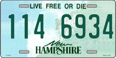 NH license plate 1146934