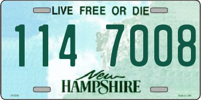 NH license plate 1147008