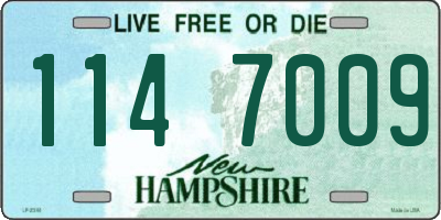NH license plate 1147009