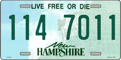NH license plate 1147011