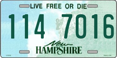 NH license plate 1147016