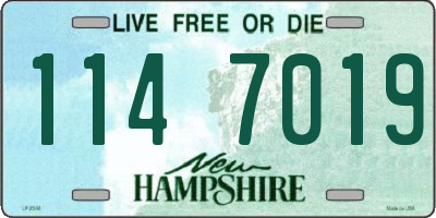 NH license plate 1147019
