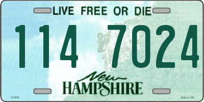 NH license plate 1147024