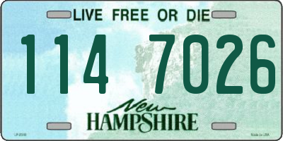 NH license plate 1147026