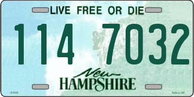 NH license plate 1147032