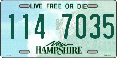 NH license plate 1147035
