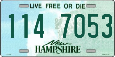 NH license plate 1147053