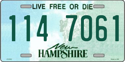 NH license plate 1147061