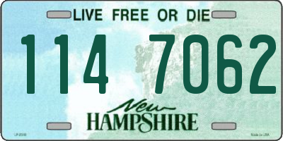 NH license plate 1147062