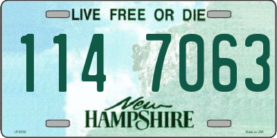 NH license plate 1147063