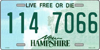 NH license plate 1147066