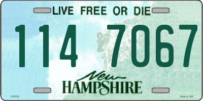 NH license plate 1147067