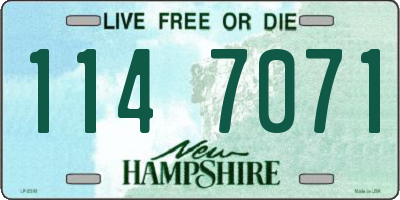 NH license plate 1147071