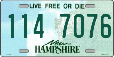 NH license plate 1147076