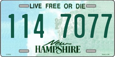 NH license plate 1147077