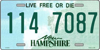 NH license plate 1147087