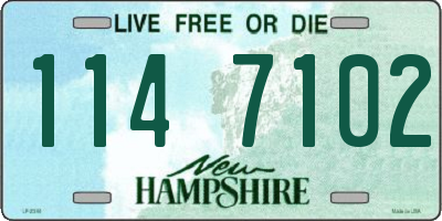 NH license plate 1147102