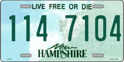 NH license plate 1147104