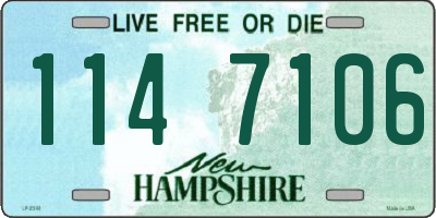 NH license plate 1147106