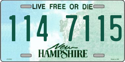 NH license plate 1147115