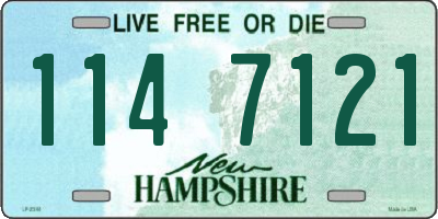 NH license plate 1147121