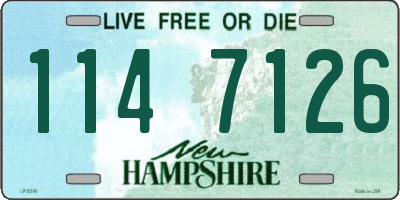 NH license plate 1147126