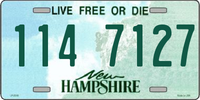 NH license plate 1147127