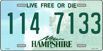 NH license plate 1147133