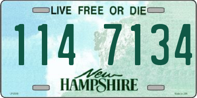 NH license plate 1147134