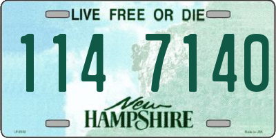 NH license plate 1147140