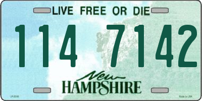 NH license plate 1147142