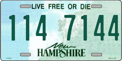 NH license plate 1147144