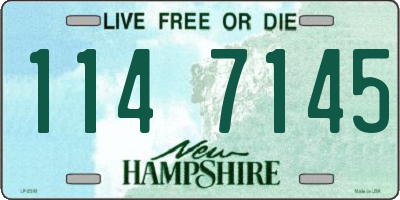 NH license plate 1147145