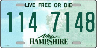 NH license plate 1147148