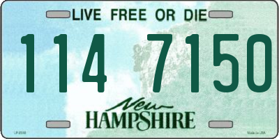 NH license plate 1147150