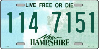 NH license plate 1147151