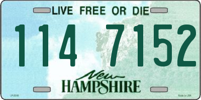 NH license plate 1147152