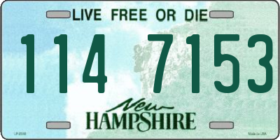 NH license plate 1147153